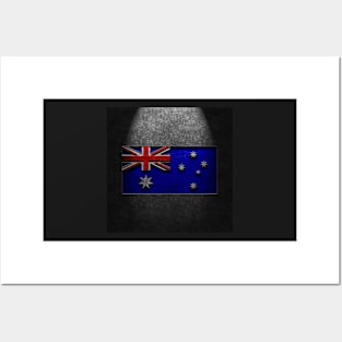 Australian Flag Stone Texture Repost Posters and Art